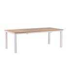 Venture Design Spisebord Panama 224-324 Table 224/324*100 Vit Alu/Teak 9396-400