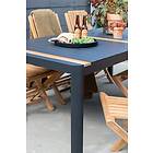 Venture Design Matbord Tulum 200×100 Togo Dining Table, Black, Teak, Aluminum 2102-408