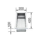 Blanco Sköljskål Rostfritt stål 420 x 200 mm 219649