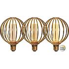 Star Trading LED-lampa E27 G125 Globe Gold LEDlampaE27G125 Decoled Metal 353-98