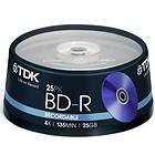 TDK BD-R 25GB 4x 25-pack Cakebox