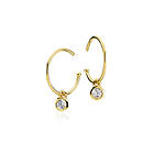 Izabel Camille Passion Clear Crystal Earrings Guld