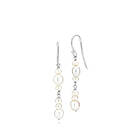 Izabel Camille Passion Pearls Long Earrings Silver