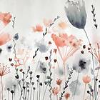 Art For The Home Fototapet Watercoloured Meadow 372x280 cm Fototapeter 89506