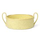 Ferm Living Flow Centrepiece skål Yellow speckle