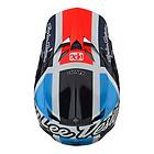 Troy Lee Designs Se5 Ece Carbon Quattro Team Motocross Helmet Blå L