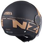 NZI Ringway Duo Open Face Helmet Beige,Svart S