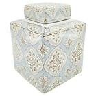 DKD Home Decor Vase 15,5 x 15,5 x 21,5 cm Porslin Beige Blå Arab