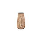 DKD Home Decor Vase Naturell Svart Metall Rattan 38 x 38 x 73 cm