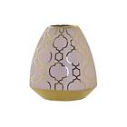 DKD Home Decor Vase Porslin Rosa Gyllene Orientalisk Kromad 16 x 16 x 18 cm