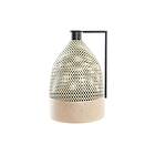 DKD Home Decor Vase Svart Metall Brun Ljusbrun (26 x 26 39 cm)