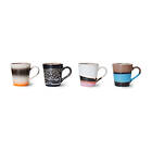 HKliving 70's espresso mugg 4-pack Funky