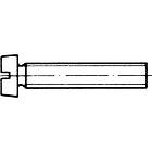 Reyher 000847000050040 Spårskruv M5, MCS, DIN 84 A, mässing M5, 40 mm, 500-pack