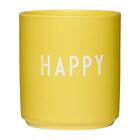 Design Letters favoritkopp 25 cl Happy-yellow