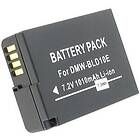 Batteriexperten Kompatibelt med Panasonic Lumix DMC-G3KBody, 7.2V (7.4V), 1010 mAh