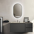 Bathlife Speil Nöja med LED Belysning Mirror NÖJA 60/O1 ECO (MBMS) Aluminium 401