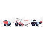 A.S. Creation Självhäftande border Super Tractor Röd Blå 403736