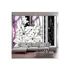 Artgeist Fototapet Crying Lilies On Purple Marble sp. z o.