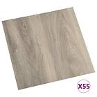 vidaXL Självhäftande golvplankor 55 st PVC 5.11 m² taupe