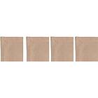 DIYTI Plain Glasunderlägg 10x10 cm 4-pack, Beige Polyester
