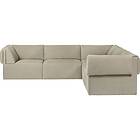 GUBI Wonder Corner sofa 2x3-S PG2, Bel Lino G077/13 LC Plywood