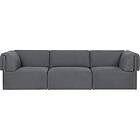 GUBI Wonder Sofa 3-S Armlæn, Hot Madison 1294/096 LC Plywood