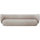 Ferm Living Rico Brushed 4-Sitssoffa, Sand Polyester