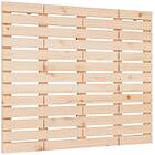 vidaXL Väggmonterad sängynpääty 126x3x91,5 cm massiv furu