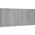 vidaXL Sänggavel grå sonoma-ek 200x1.5x80 cm konstruerat trä