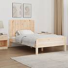 vidaXL Väggmonterad hovedgærde 108x3x60 cm massiv furu