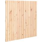 vidaXL Väggmonterad sängynpääty 108x3x110 cm massiv furu