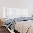 vidaXL Väggmonterad huvudgavel vit 185x3x60 cm massiv furu