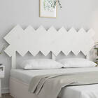 vidaXL Sengegavl vit 159,5x3x80,5 cm massiv furu