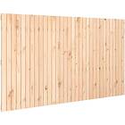 vidaXL Väggmonterad huvudgavel 204x3x110 cm massiv furu