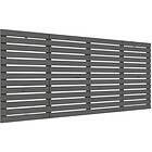 vidaXL Väggmonterad sängynpääty grå 186x3x91,5 cm massiv furu