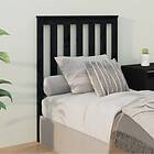 vidaXL Sengegavl svart 81x6x101 cm massiv furu