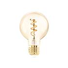 EGLO LED-glödlampa G60 Spiral 4W 2000K Dimmable Amber E27