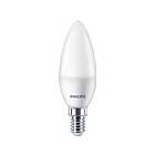 Philips LED-glödlampa LEDs Olive and Luster LED light bulb shape: B35 frosted finish E14 5W cold white light 4000 K (pack of 4) E14