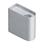 Northern Monolith candle Holder low Aluminium