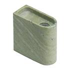 Northern Monolith candle Holder low Mixed green marble
