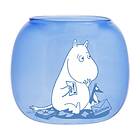 Muurla Moomin ljuslykta/skål Ø9 cm Blue