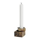 Woud Jeu de dés 1 candle Holder marmor Brun