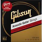 Gibson Coated Phosphor Bronze Acoustic Guitar Strings Light