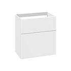 Dansani Inzo Servantskap med 2 skuffer 60x35x64 cm, uten grep, Hvit Matt