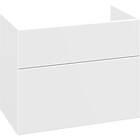 Dansani Inzo Servantskap med 2 skuffer 80x44x64 cm, uten grep, Hvit Matt
