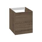 Dansani Inzo Underskap m/2 skuffer 40x44x48 cm, Uten grep, Brun Eik