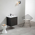 Bathlife Fröjd Servantskap 62x60x47 cm, med servant, Sort Matt