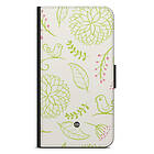 Bjornberry iPhone 8 Plus Plånboksfodral - Blomster Grön