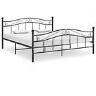 vidaXL Bed Frame svart metall 200x200 cm