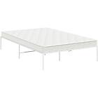 vidaXL Bed Frame vit 206x126x31 cm stål